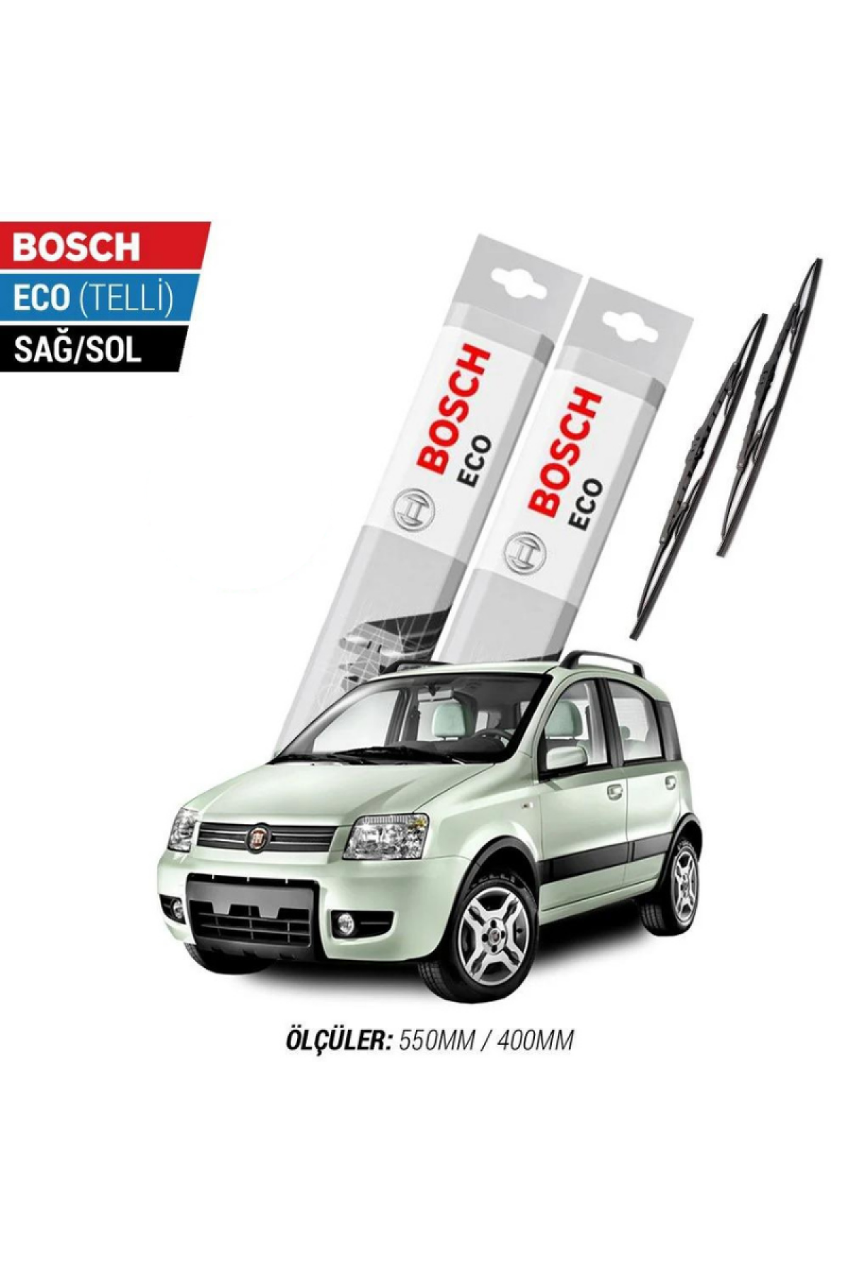 Fiat Panda 2011 Model Silecek Takımı Bosch Eco (Telli)