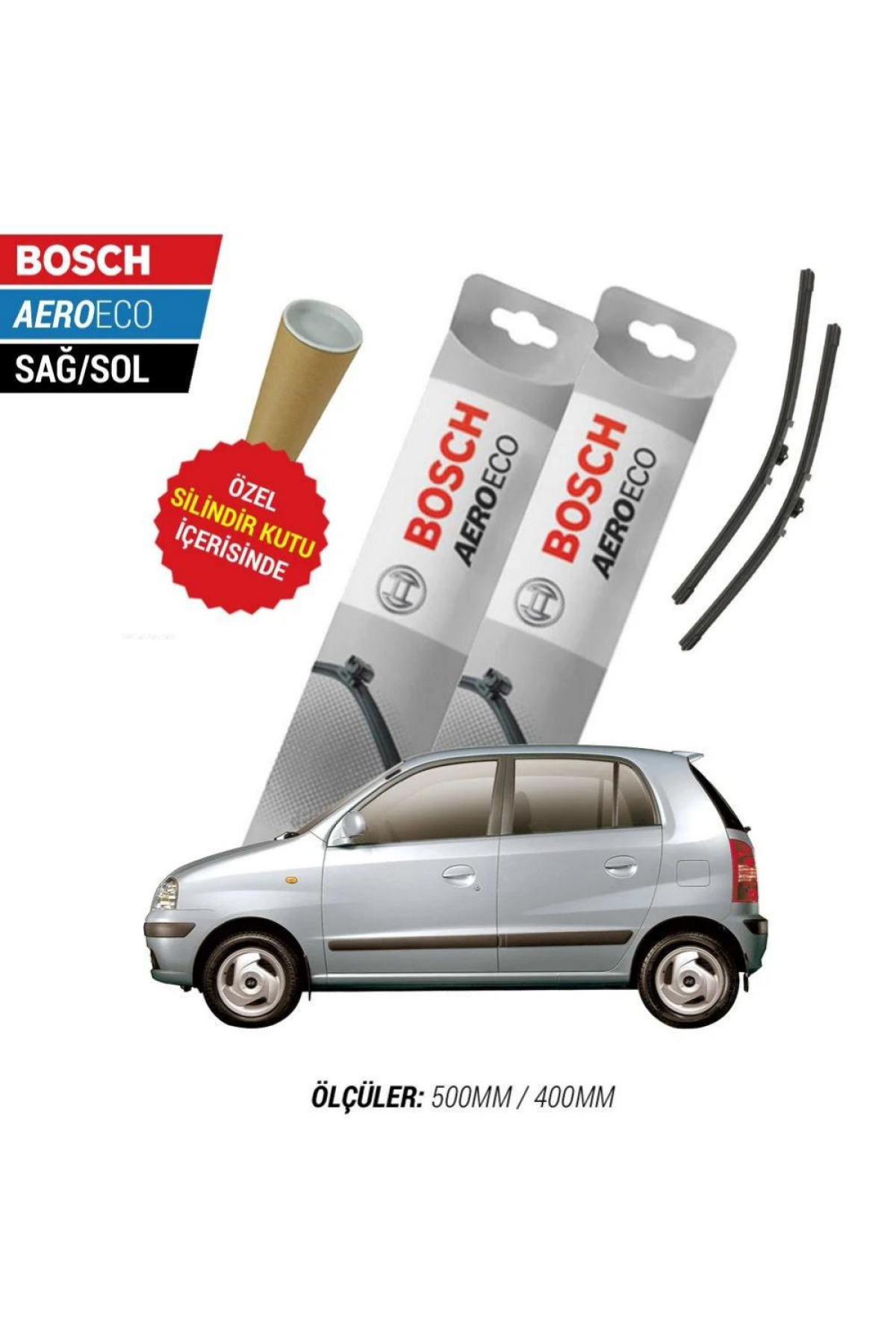 Hyundai Atos 2008 Model Bosch Aeroeco Muz Silecek Takımı