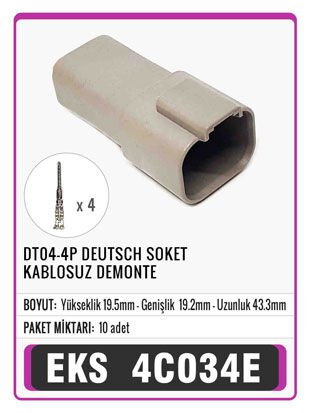 DT04-4P DEUTSCH SOKET  DEMONTE Connector