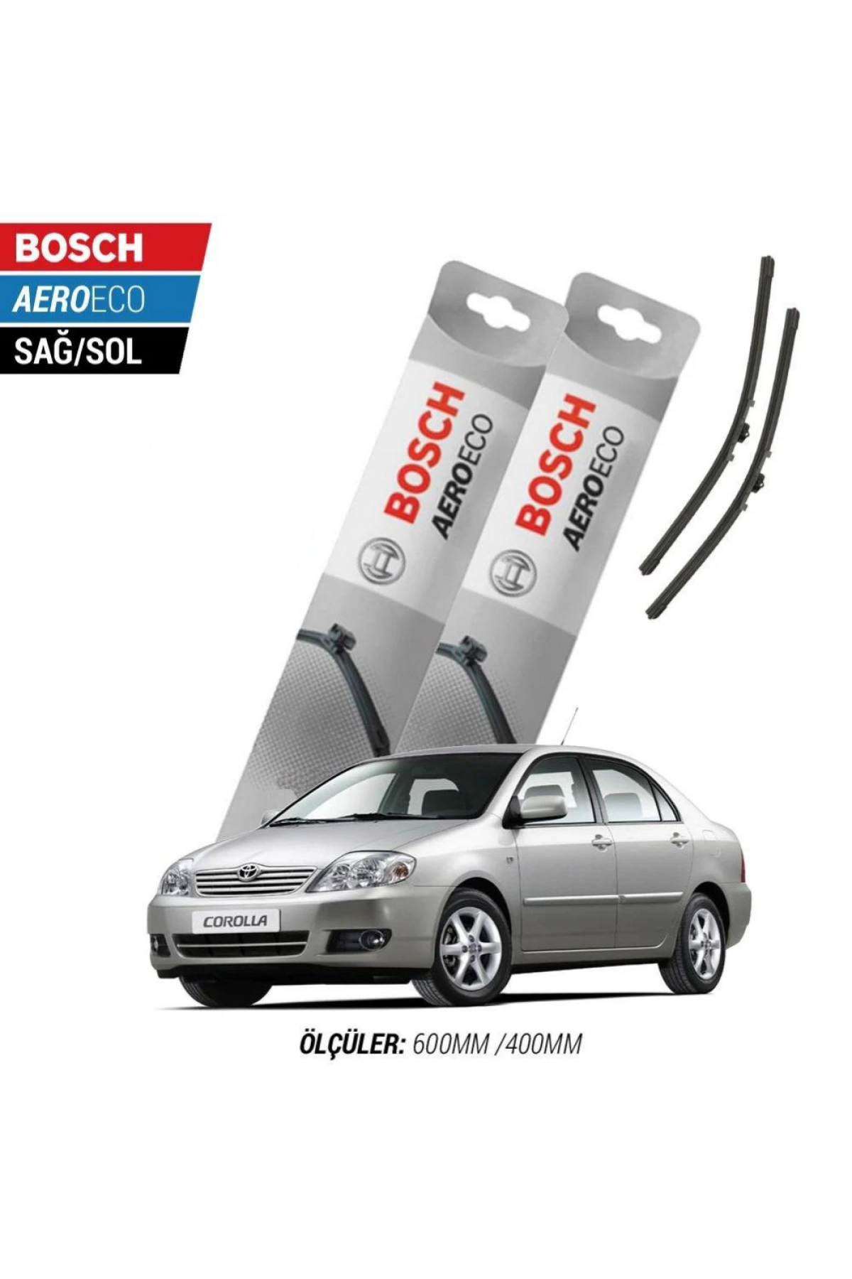 Toyota Corolla 2005 Model Bosch Aeroeco Muz Silecek Takımı