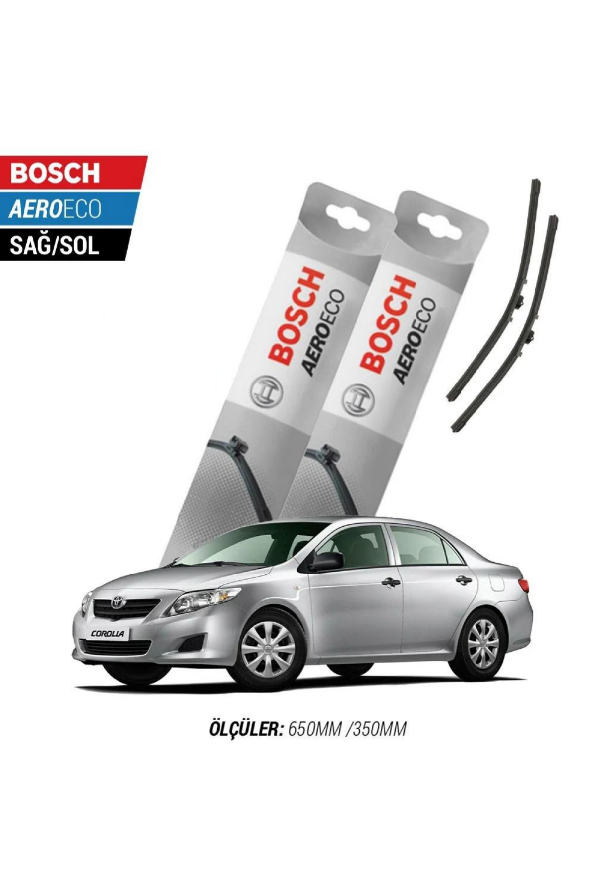 Toyota Corolla 2011 Model Bosch Aeroeco Muz Silecek Takımı