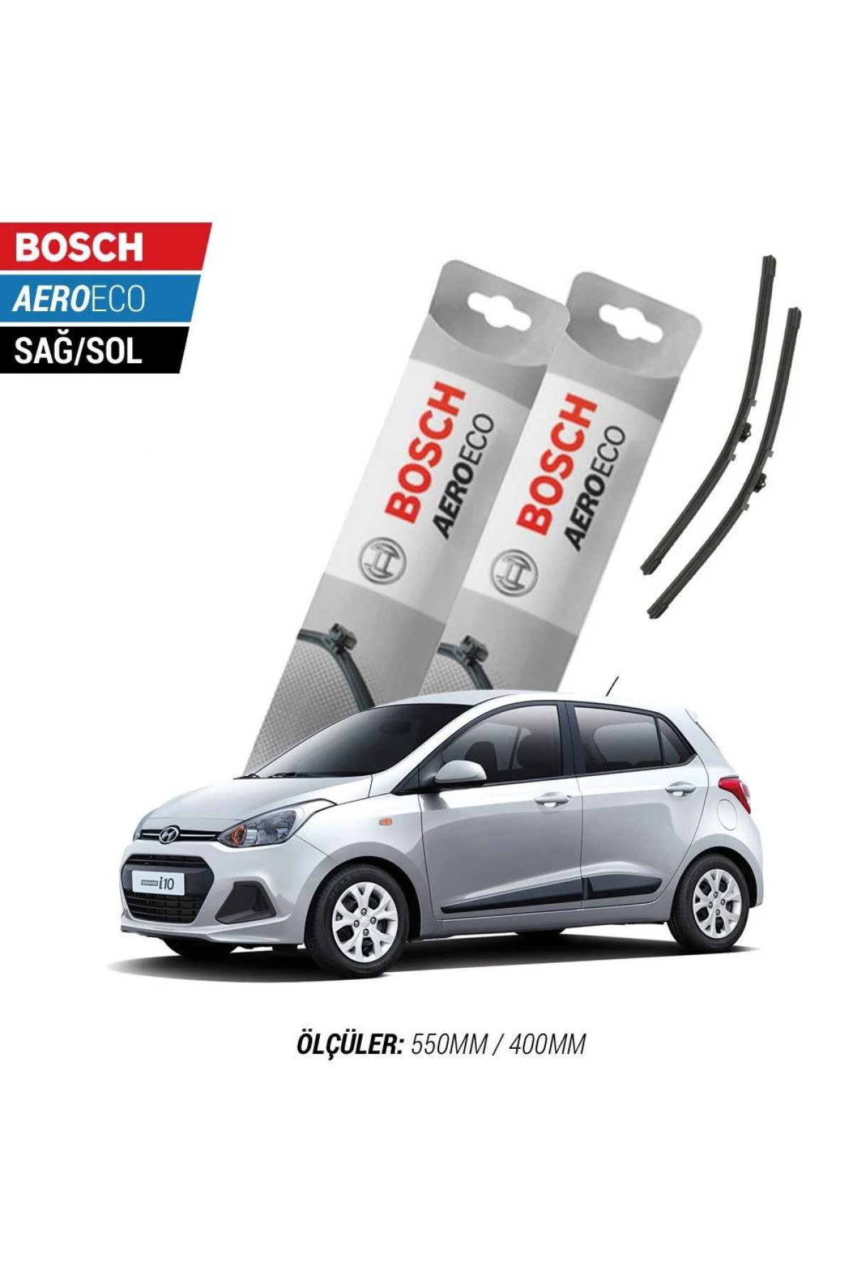 Hyundai i10 2008 Model Bosch Aeroeco Muz Silecek Takımı