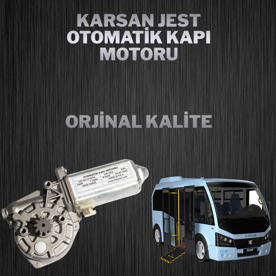 KARSAN JEST J9 OTOMATİK KAYAR KAPI MOTORU 12V