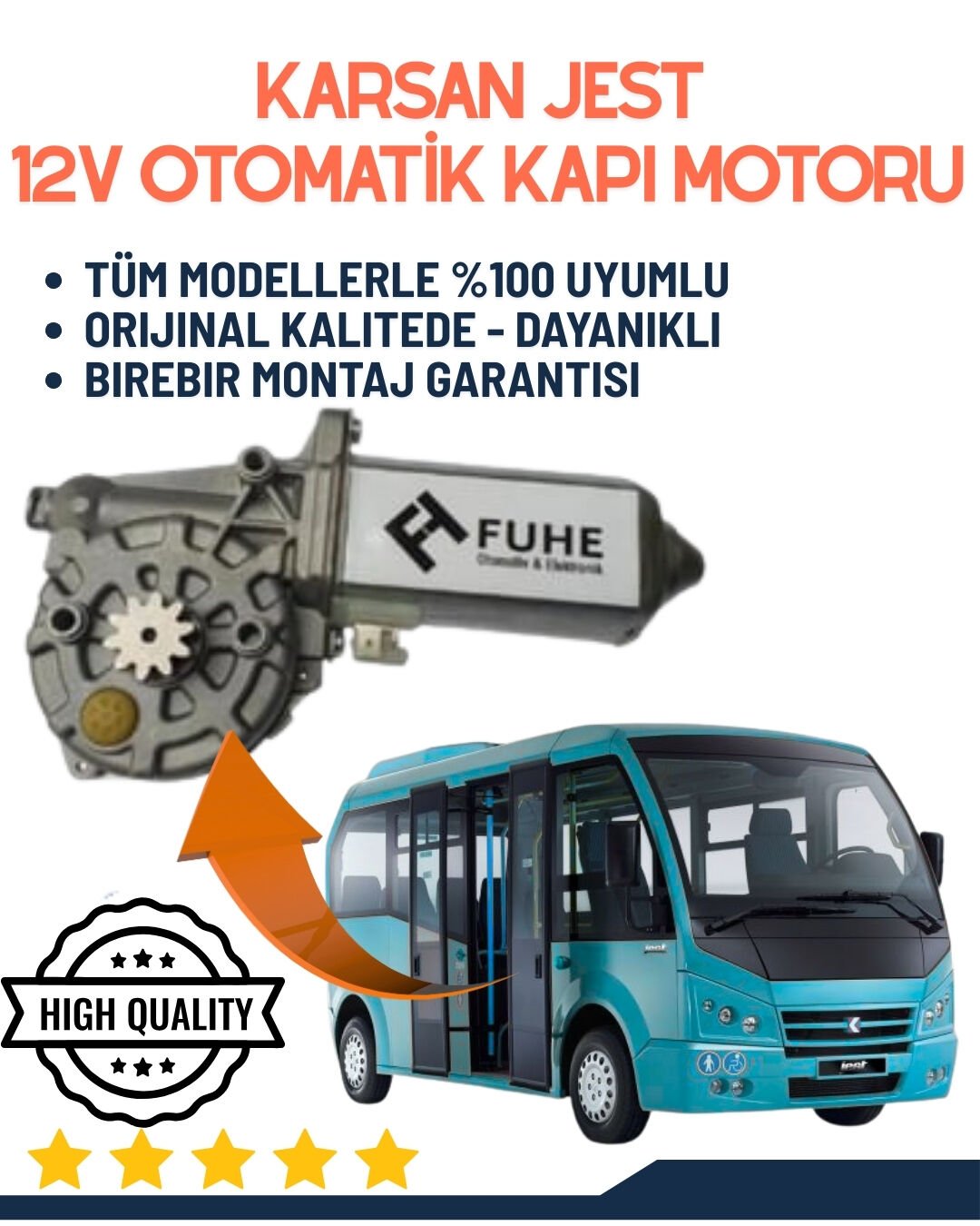 KARSAN  OTOMATİK KAYAR KAPI MOTORU 12V