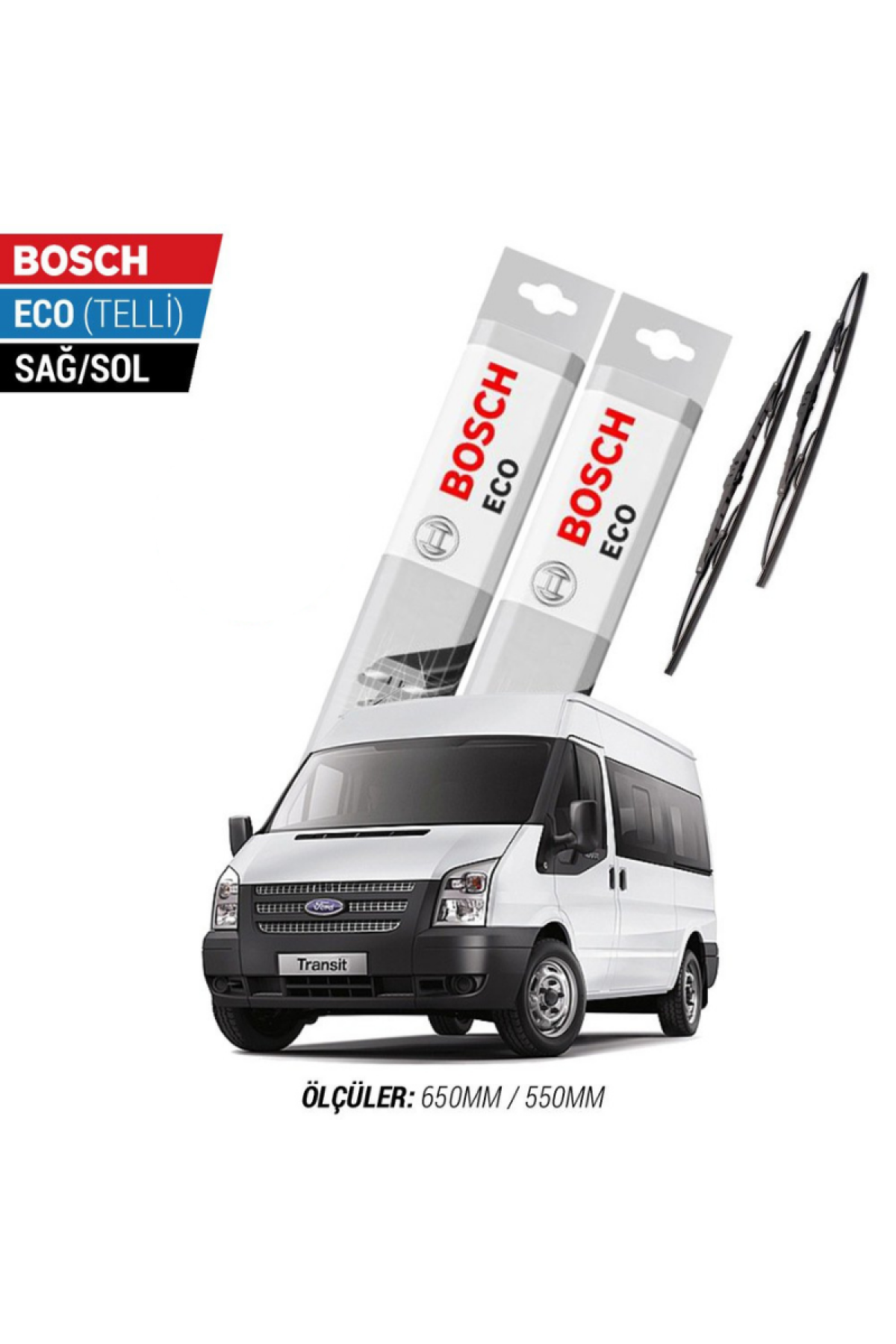 Ford Transit 2010 Model Silecek Takımı Bosch Eco (Telli)
