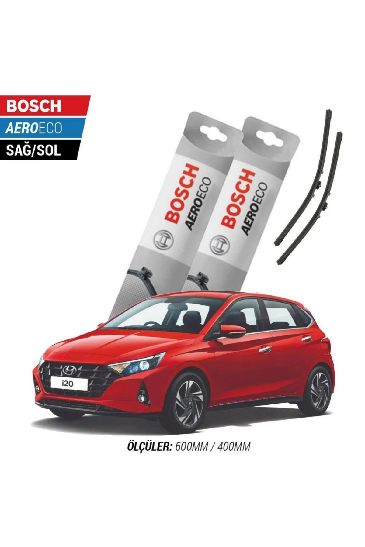 Hyundai i20 2022 Model Bosch Aeroeco Muz Silecek Takımı