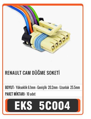 RENAULT CAM DÜĞME SOKETİ Connector