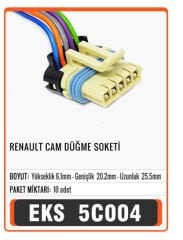 RENAULT CAM DÜĞME SOKETİ Connector