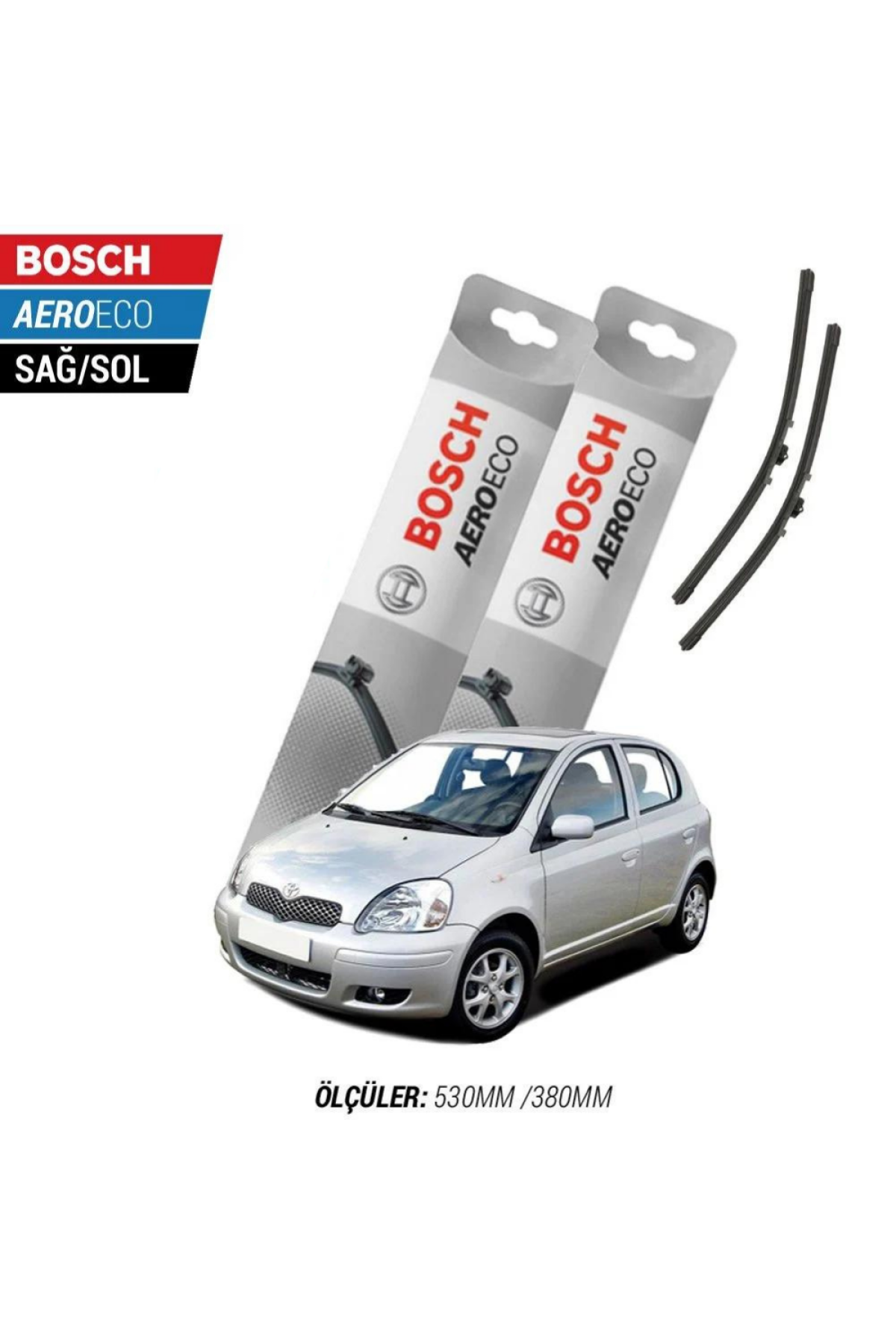 Toyota Yaris 1999 Model Bosch Aeroeco Muz Silecek Takımı