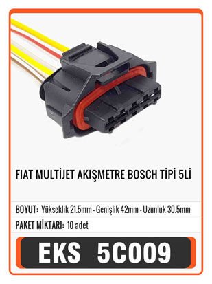 FİAT MULTİJET AKIŞMETRE BOSCH TİPİ 5 Lİ Connector