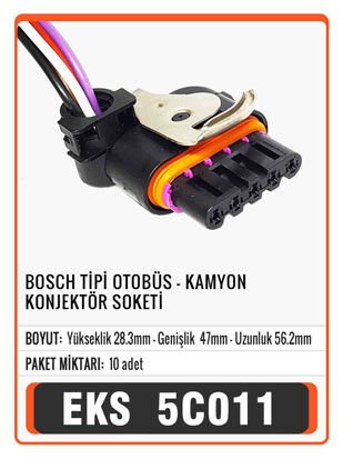 BOSCH TİPİ OTOBÜS-KAMYON KONJEKTÖR SOKETİ Connector