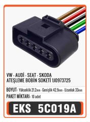 VW - AUDİ - SEAT - SKODA ATEŞLEME BOBİN SOKETİ     1J0973725 Connector