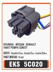 HYUNDAİ-NİSSAN-RENAULT YAKIT POMPA SOKETİ Connector