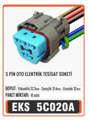 5 PİN OTO ELEKTRİK TESİSAT SOKETİ Connector