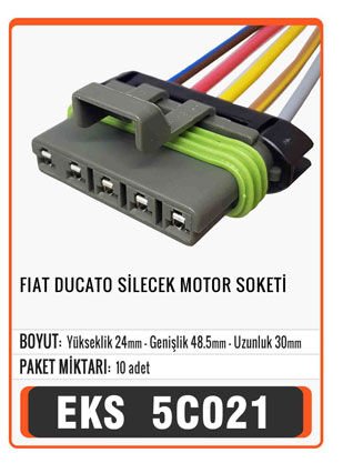 FİAT DUCATO SİLECEK MOTOR SOKETİ Connector