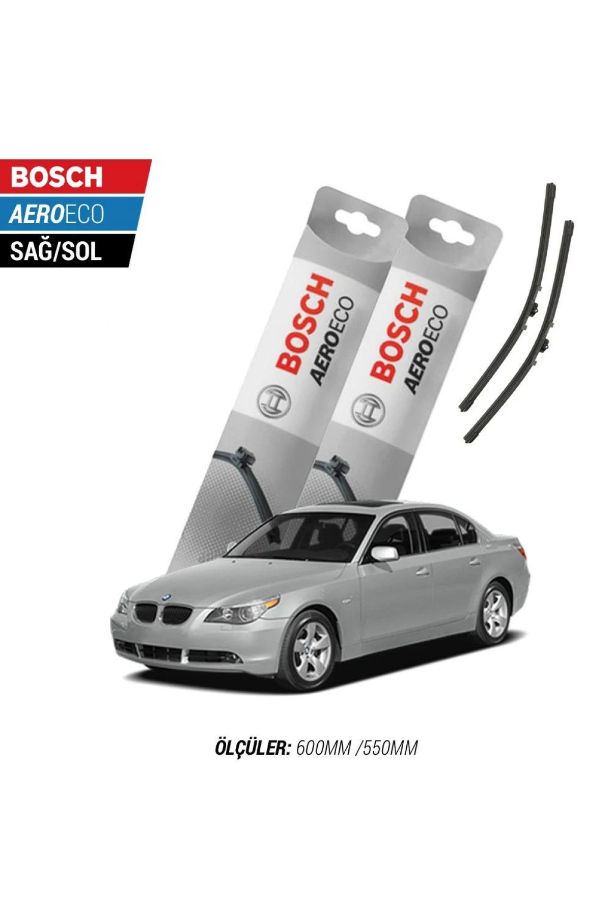 Bmw 5 Serisi E60 2007 Model Bosch Aeroeco Muz Silecek Takımı