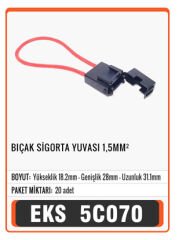 BIÇAK SİGORTA YUVASI 1,5mm2 STANDART 30cm Connector