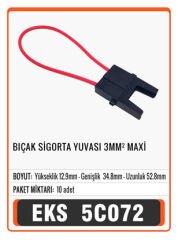 BIÇAK SİGORTA YUVASI 3mm2 MAXİ  30cm Connector