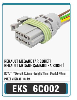 RENAULT MEGANE FAR SOKETİ RENAULT ŞAMANDRA SOKETİ Connector