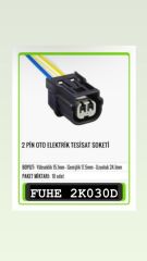 2K030D 2 PİN OTO ELEKTRİK TESİSAT SOKETİ