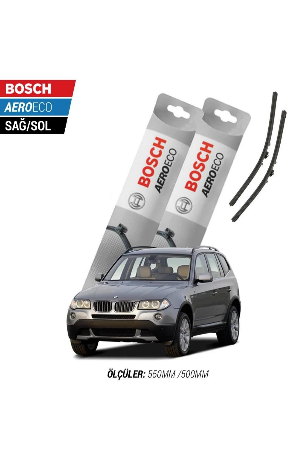 Bmw X3 E83 2004 Model Bosch Aeroeco Muz Silecek Takımı