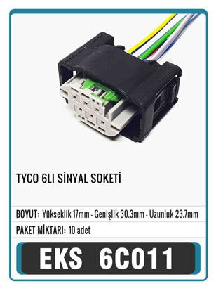 TYCO 6 LI SİNYAL SOKETİ Connector