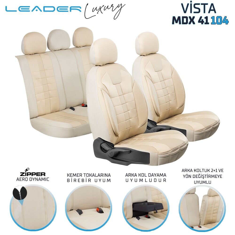 VİSTA OTO KILIFI STANDART BEJ_ LEADER