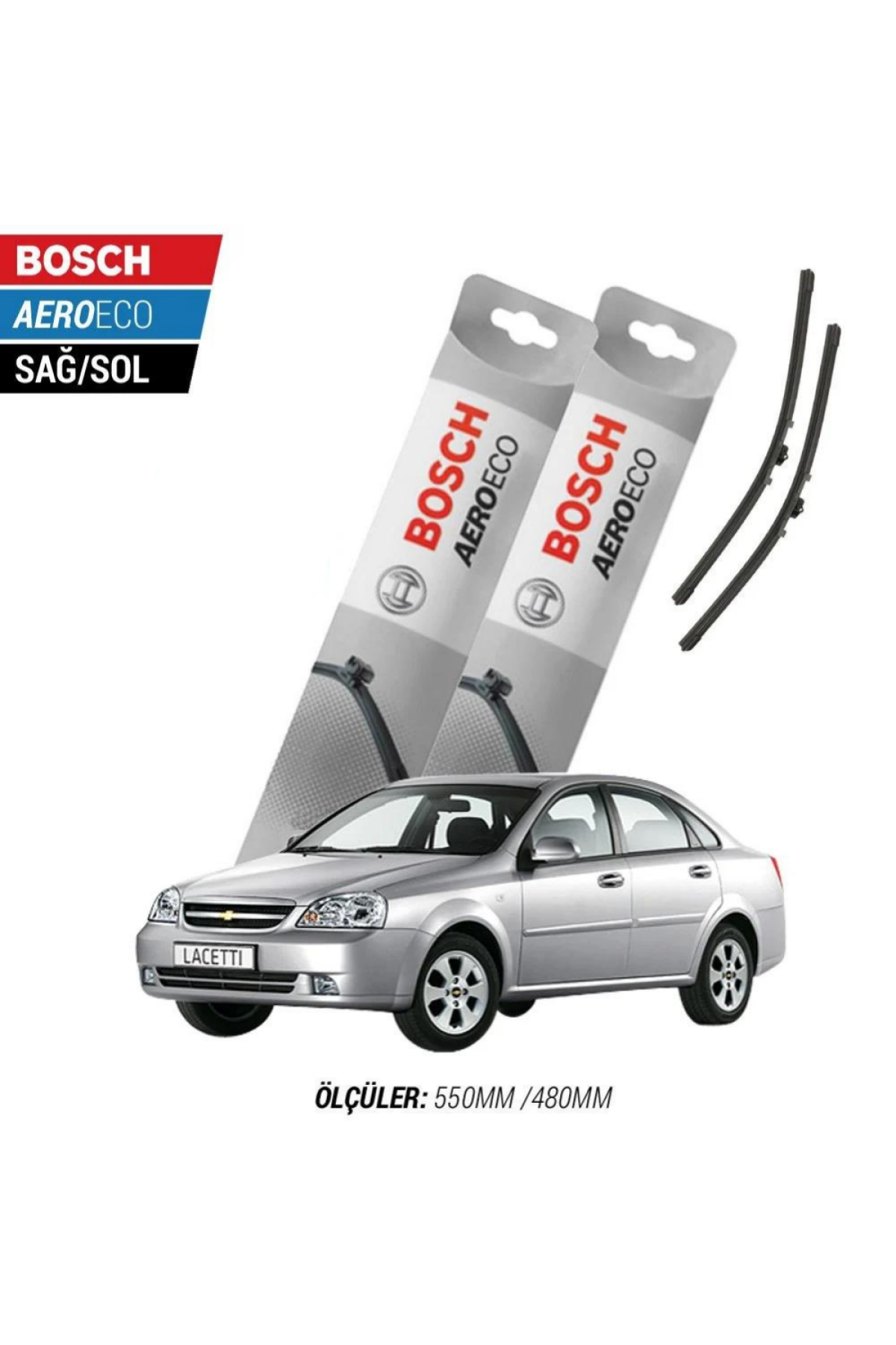 Chevrolet Lacetti 2011 Model Bosch Aeroeco Muz Silecek Takımı