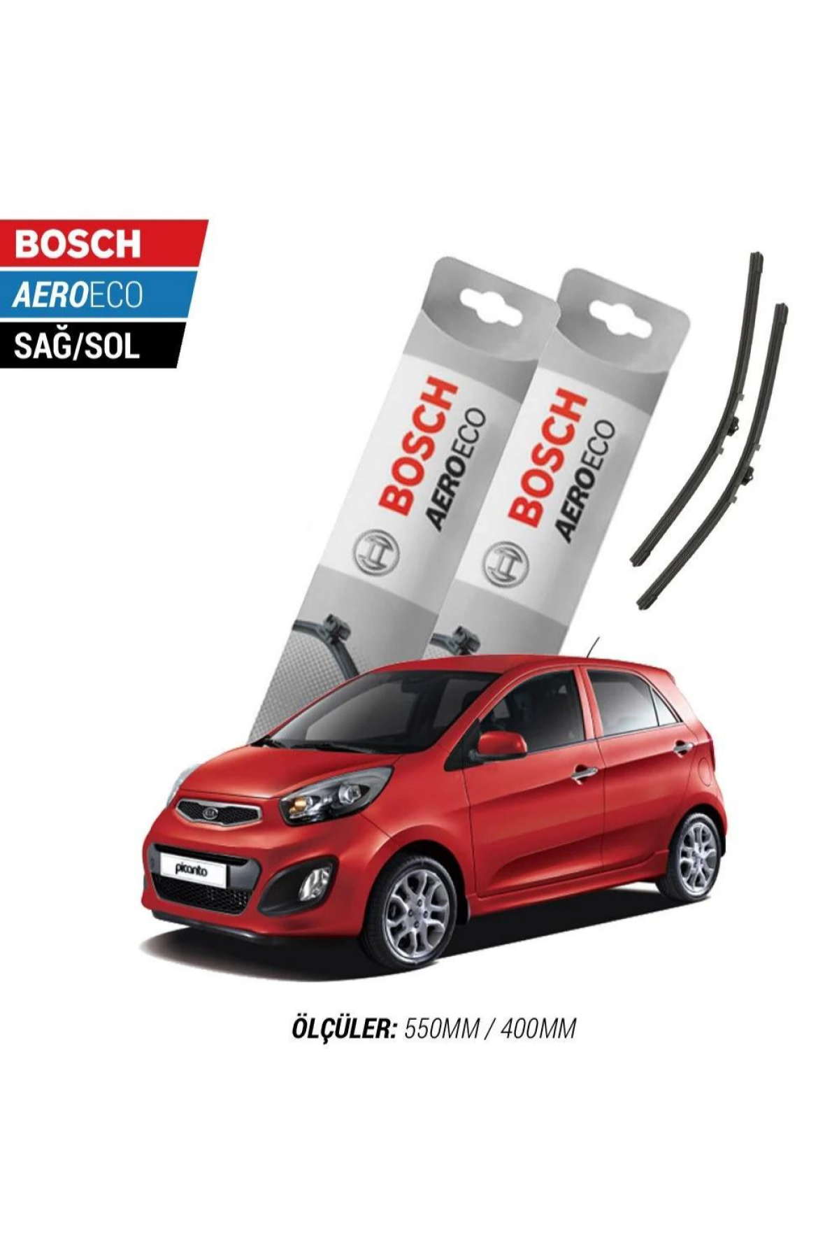 Kia Picanto 2012 Model Bosch Aeroeco Muz Silecek Takımı