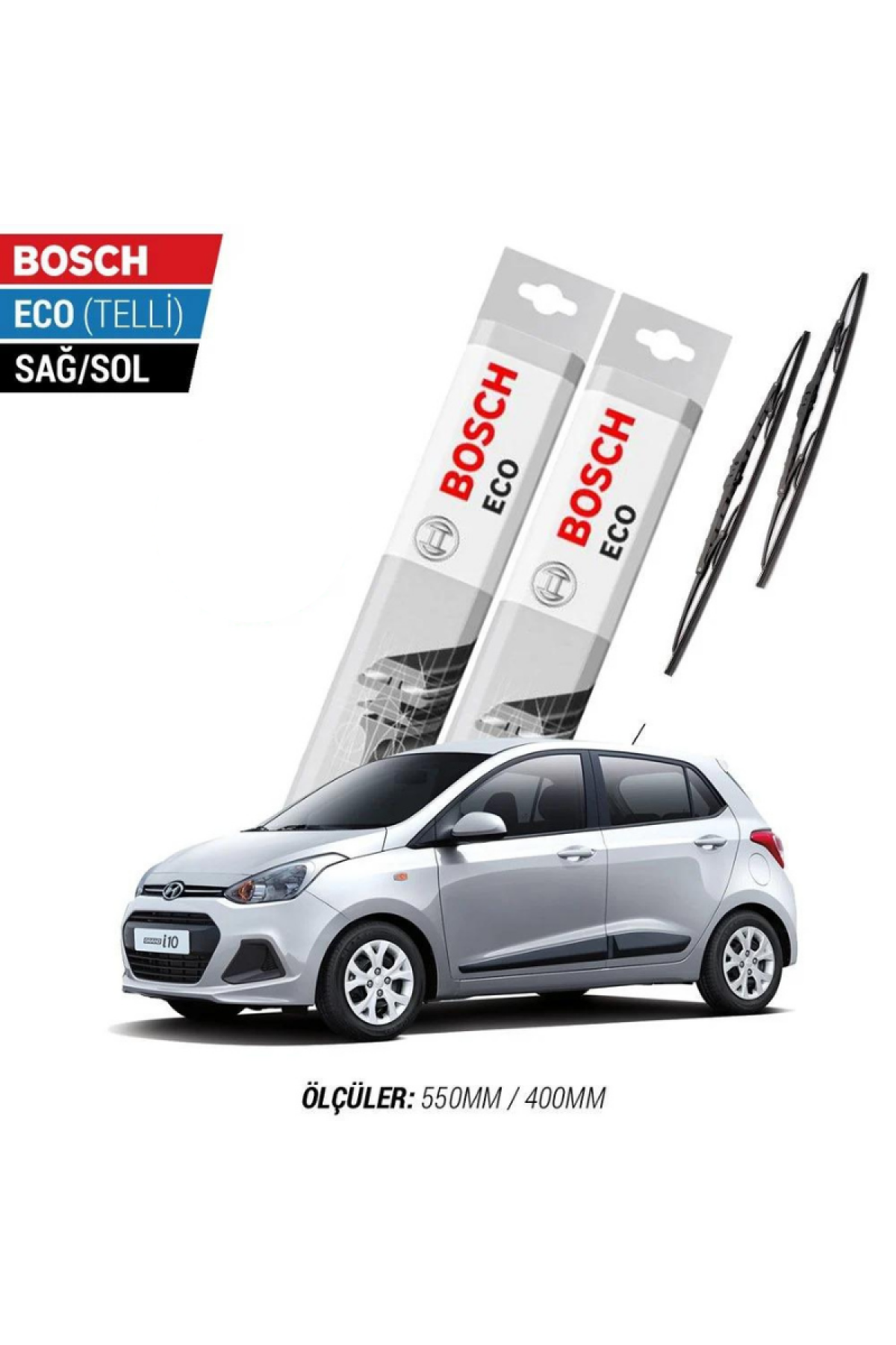 Hyundai İ10 2012 Model Silecek Takımı Bosch Eco (Telli)