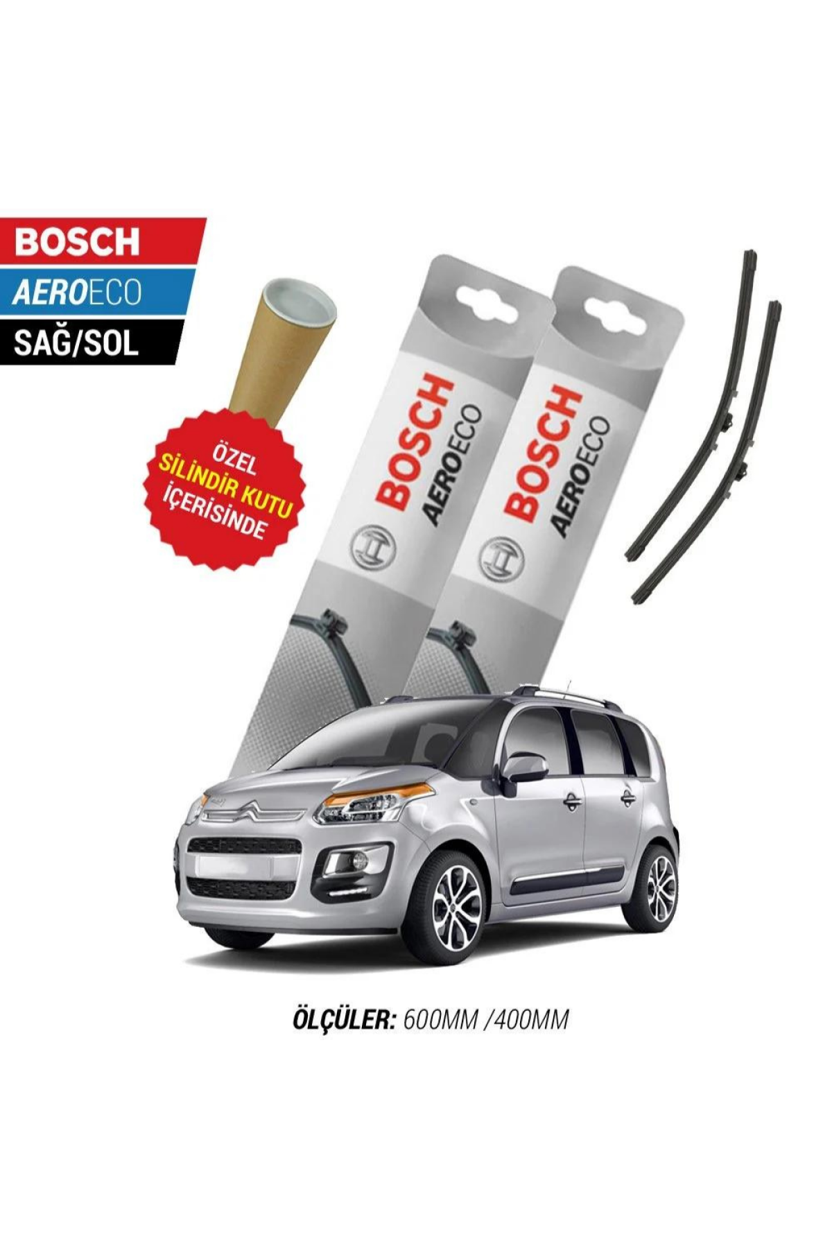 Citroen C3 Picasso 2011 Model Bosch Aeroeco Muz Silecek Takımı