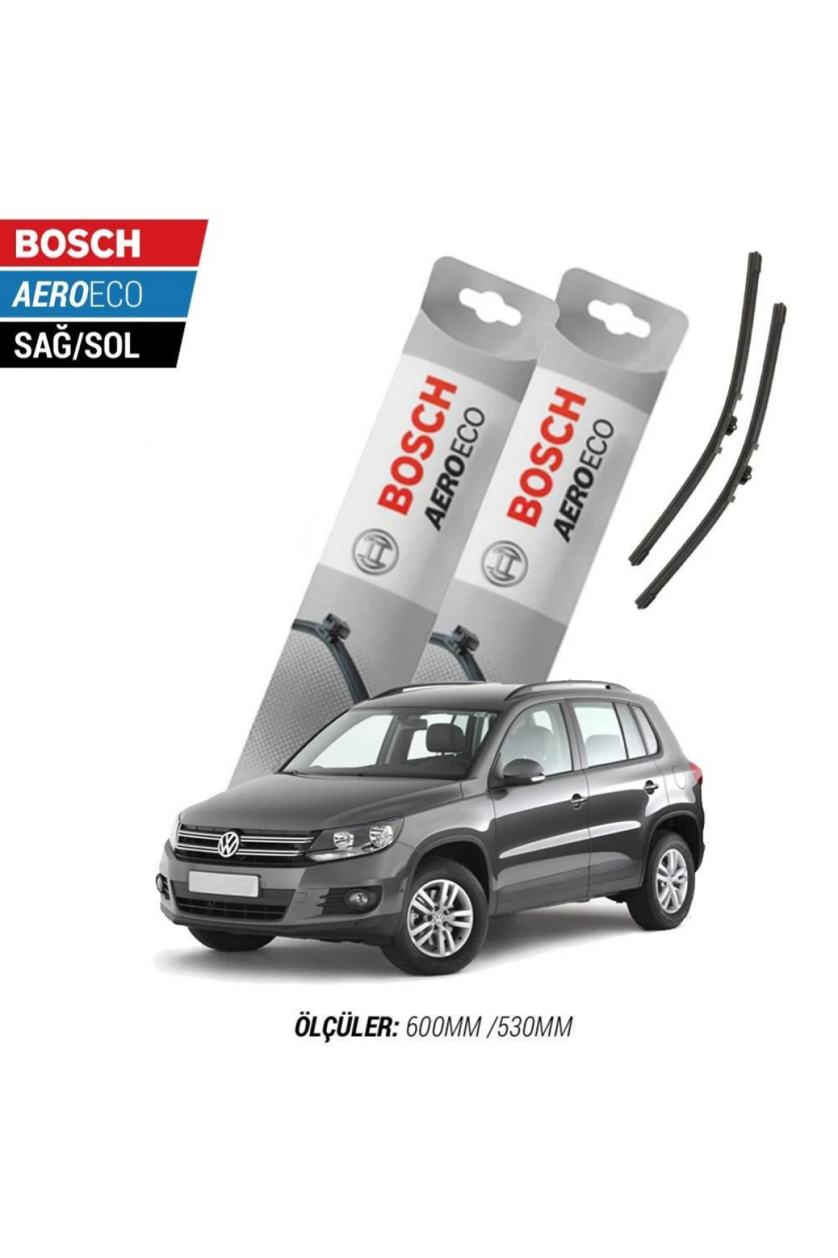 Volkswagen Tiguan 2010 Model Bosch Aeroeco Muz Silecek Takımı