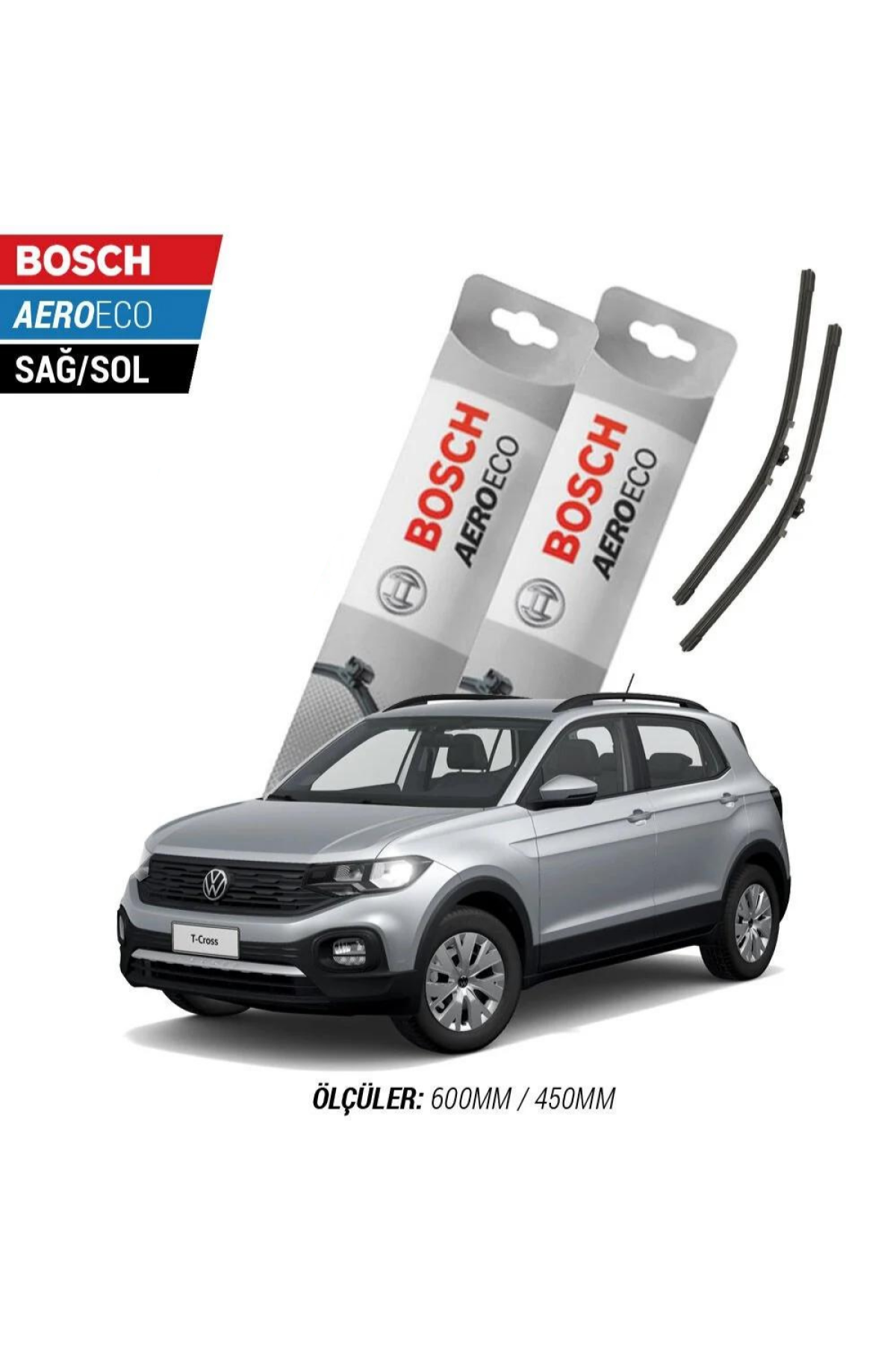 Volkswagen T-Cross 2023 Model Bosch Aeroeco Muz Silecek Takımı