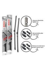 Bosch Orjinal ALFA ROMEO 145 2000 2'Lİ MUZ SİLECEK TAKIMI HB