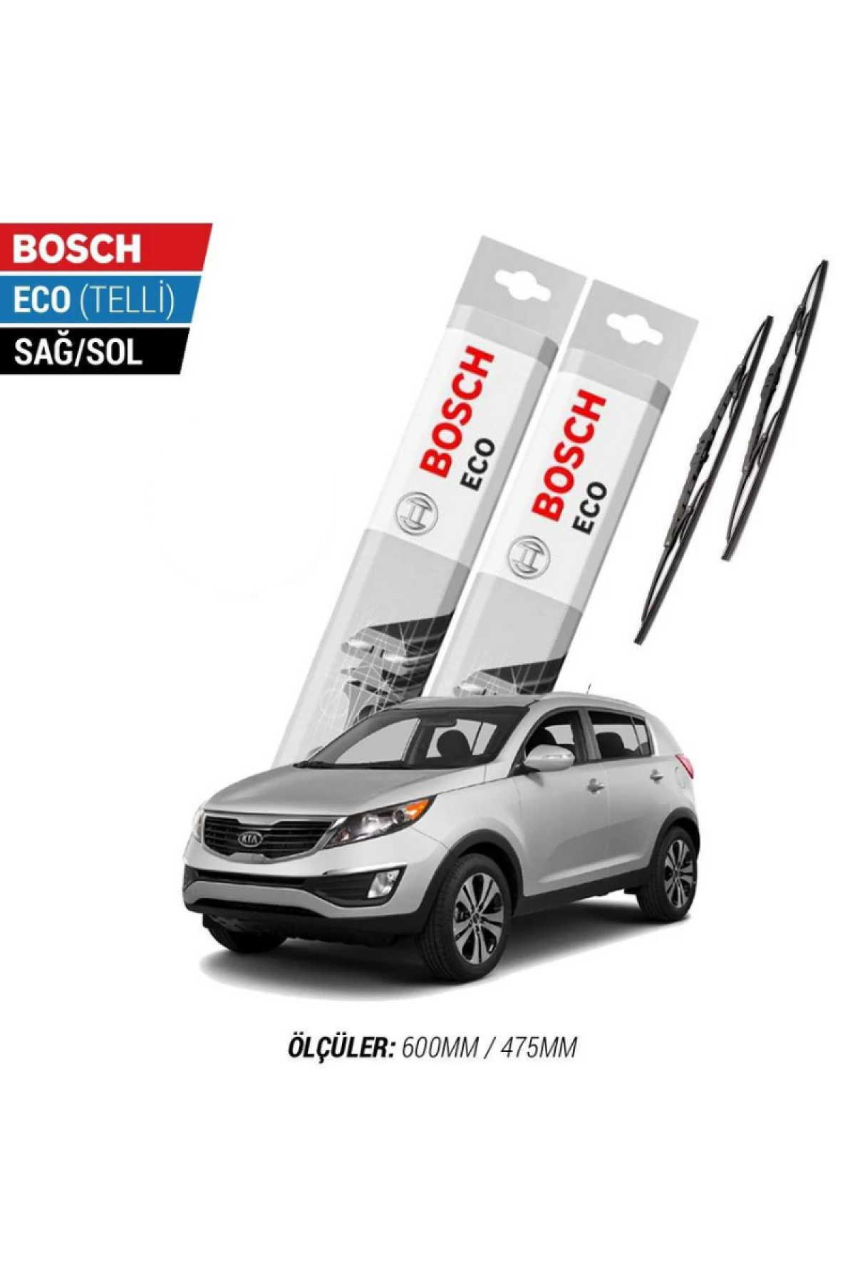 Kia Sportage 2011 Model Silecek Takımı Bosch Eco (Telli)