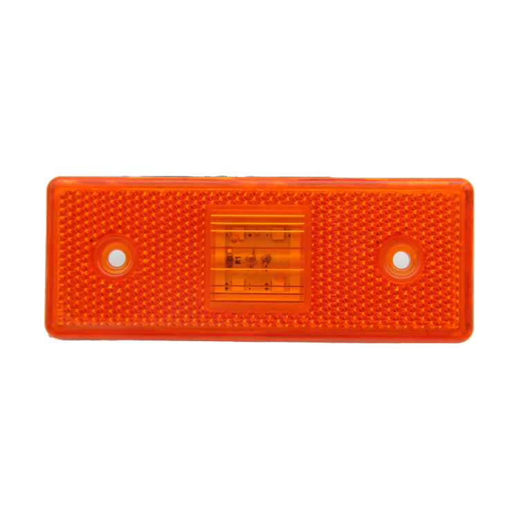 ÇR.201307-B  UNIVERSAL DORSE SİDE MARKER LAMBASI LEDLİ SİSTEMLİ BRAKETLİ SARI