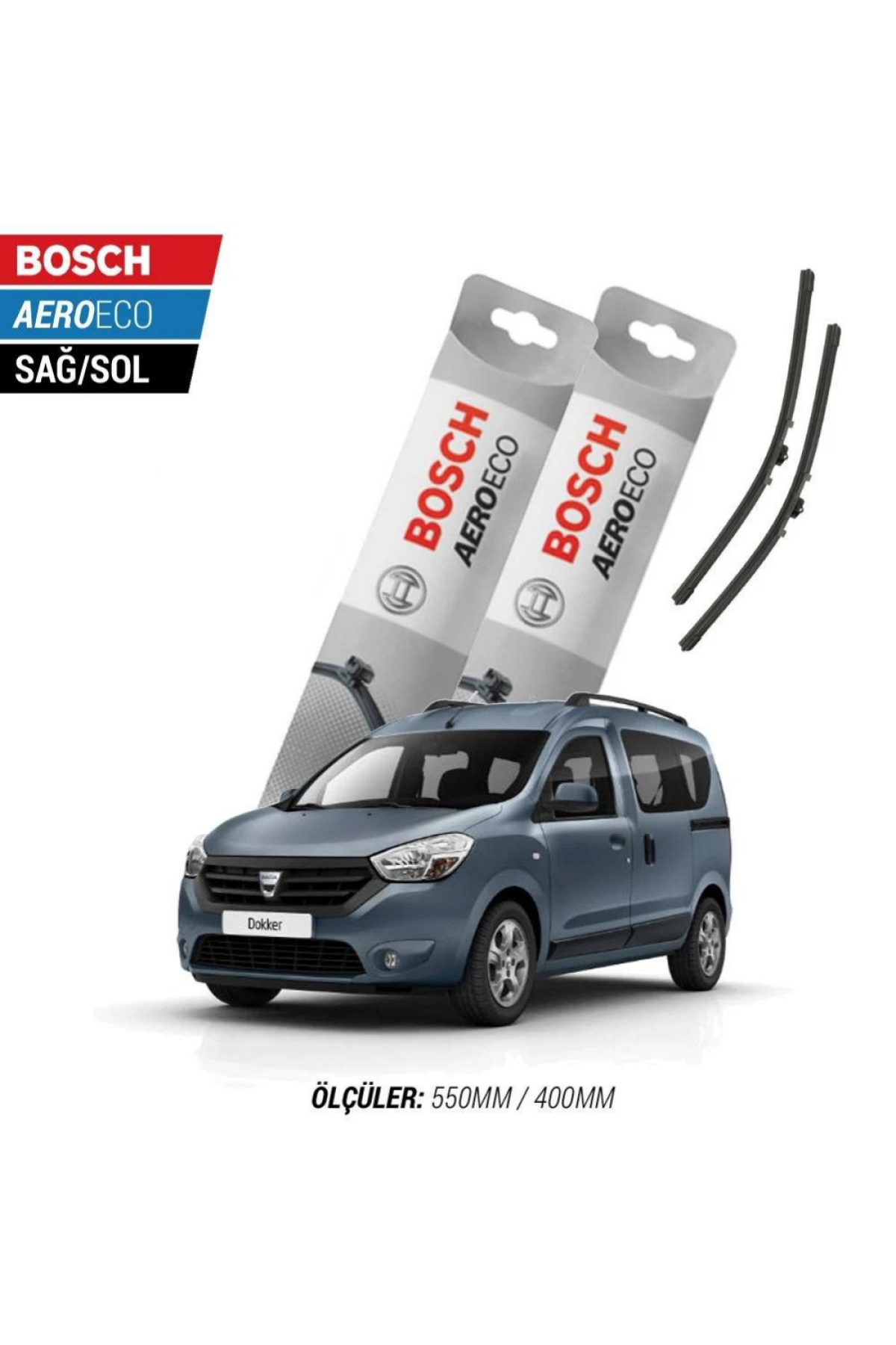 Dacia Dokker 2013 Model Bosch Aeroeco Muz Silecek Takımı