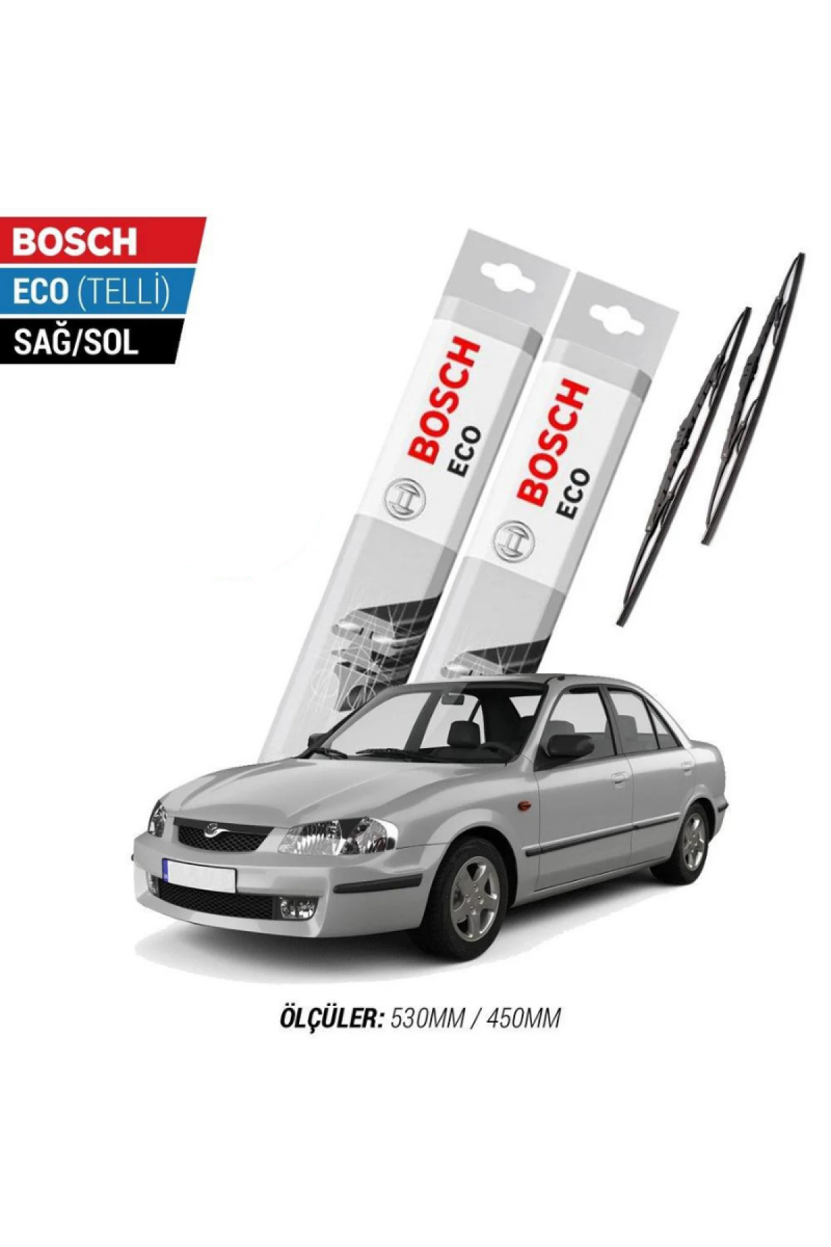 Mazda 323 1998 Model Silecek Takımı Bosch Eco (Telli)