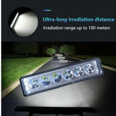 12V/24V- 18WATT  OFF ROAD ULRTA GÜÇLÜ GÜNDÜZ LED Lİ  BEYAZ