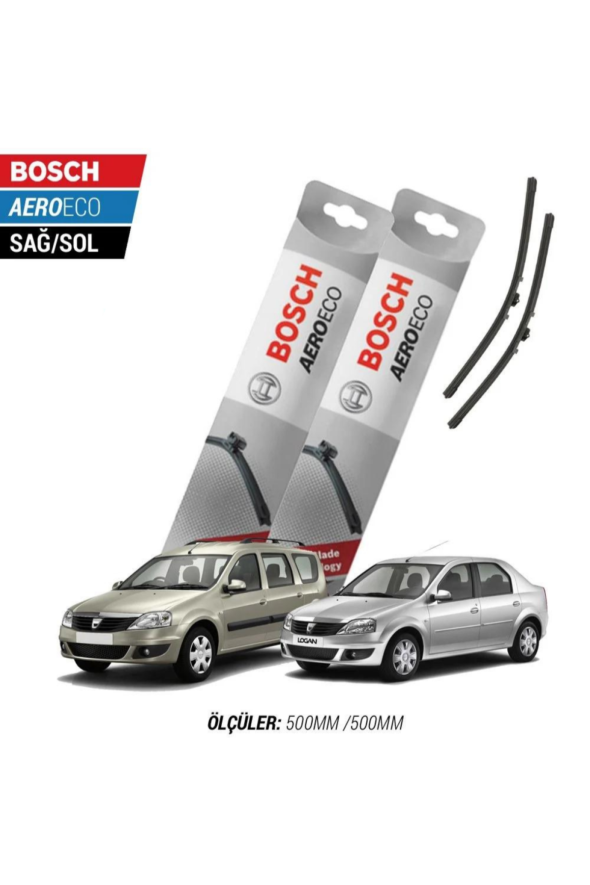 Dacia Logan 2006 Model Bosch Aeroeco Muz Silecek Takımı