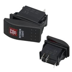 Silecek Işıklı 3P On-Off 12-24V Marın Swıtch (IC-134M-S12)