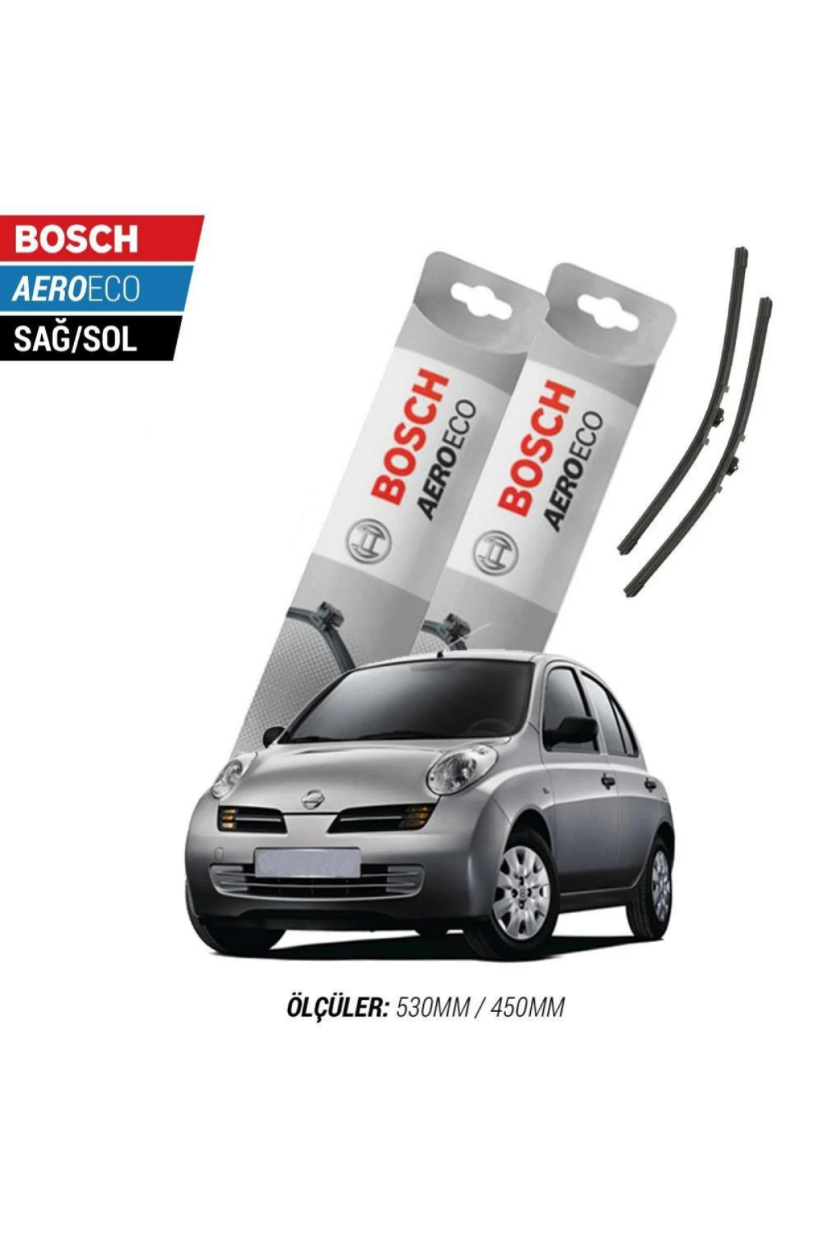 Nissan Micra 2007 Model Bosch Aeroeco Muz Silecek Takımı