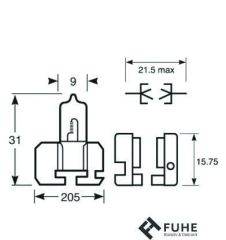12V H2 55W FAR VE SİS AMPULÜ STANDART  R479