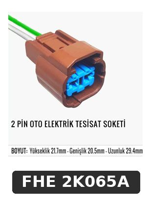 2 PİN OTO ELEKTRİK TESİSAT SOKETİ