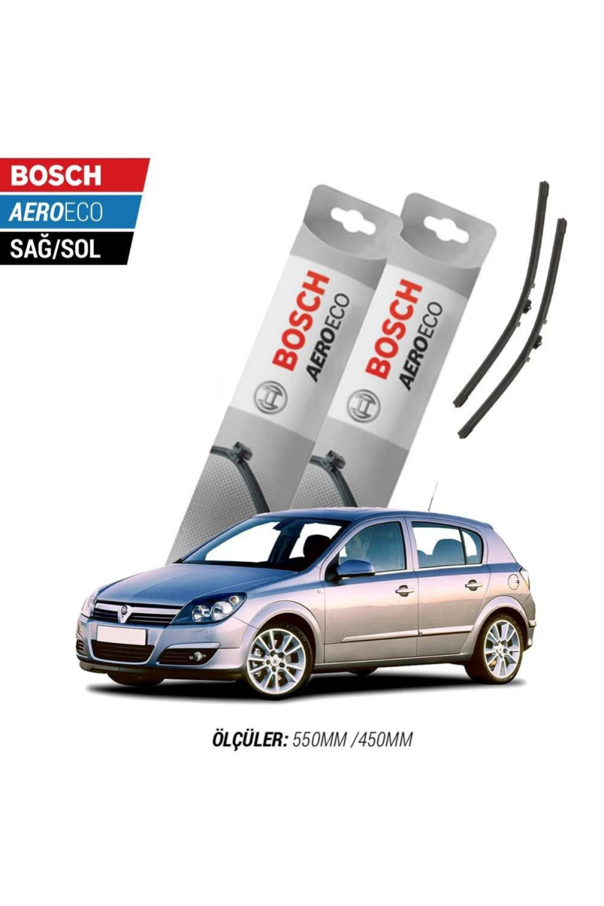 Opel Astra H 2004 Model Bosch Aeroeco Muz Silecek Takımı