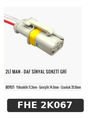 2Lİ MAN - DAF SİNYAL SOKETİ GRİ