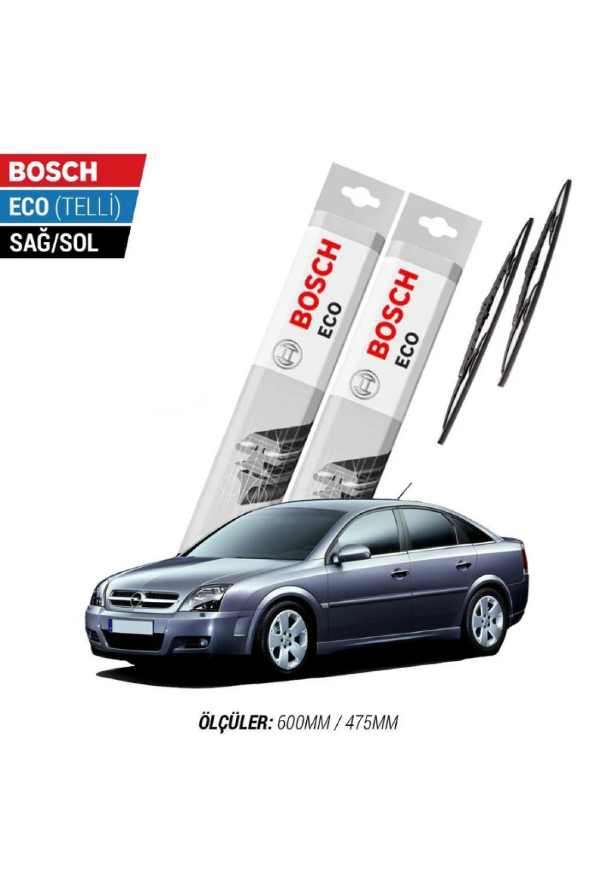 Opel Vectra C 2005 Model Silecek Takımı Bosch Eco (Telli)