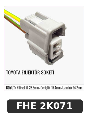 TOYOTA ENJEKTÖR SOKETİ