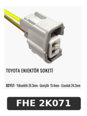 TOYOTA ENJEKTÖR SOKETİ