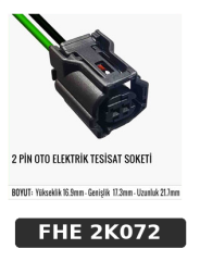 2 PİN OTO ELEKTRİK TESİSAT SOKETİ